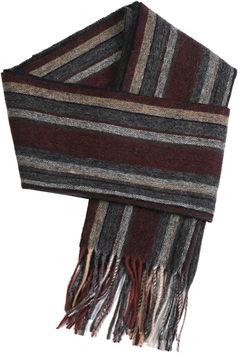 SKNSOFT Winter Wool Plaid Scarf for Men,Women Fashion Tartan Wrap Checkered Scarves - Image 1